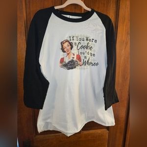 Southern Fried Chick's Baseball Whoreo Tee, Size L.